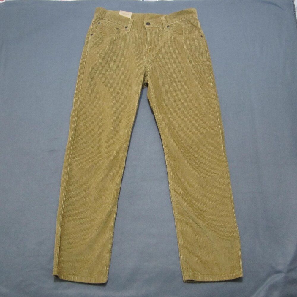 Levis Corduroy Pants Irregular Women 33x30 Tan Low Pro MidRise Relaxed Straight